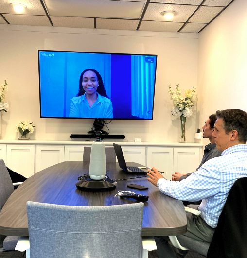 video-conferening-image-teleworks teleworks image of video conferencing